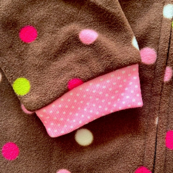 Carters Girls Polka Dot Sleep Onesie - Picture 5 of 9